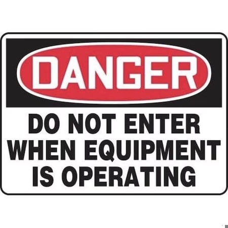 Accuform OSHA DANGER SAFETY SIGN  DO NOT MEQM007VA MEQM007VA
